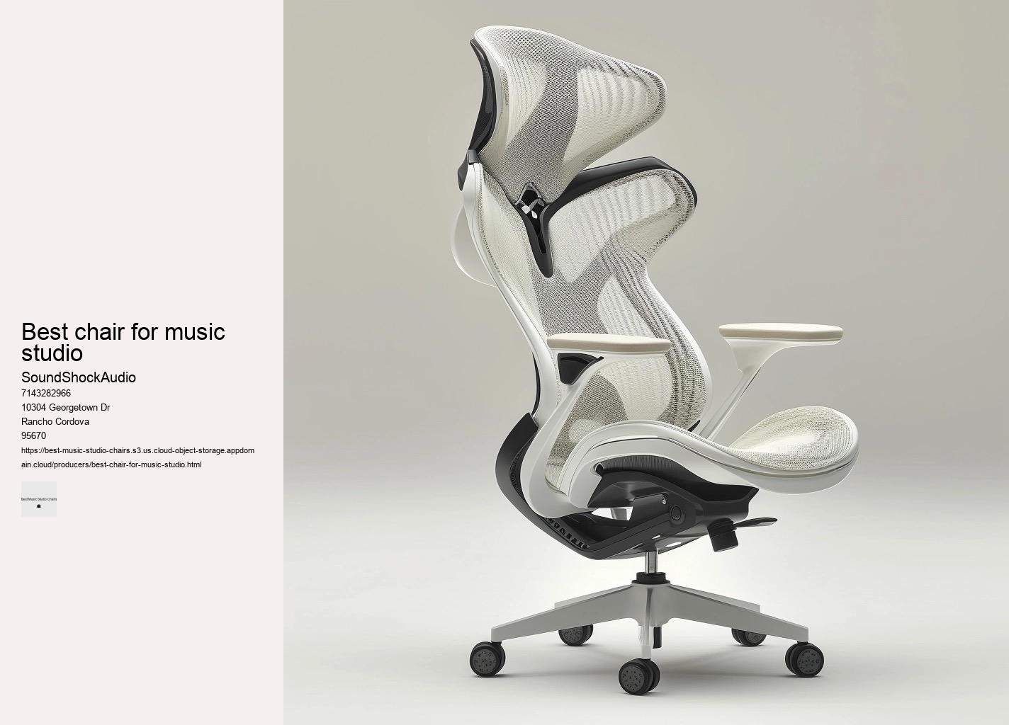 best chair for music studio